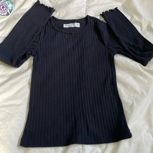 Abercrombie kids black long sleeve t shirt